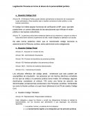 Legislacion Peruana sobre abuso de la personalidad juridica