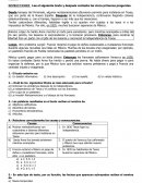 EXAMEN DE ESPAÑOL. 5TO GRADO