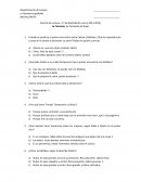 Examen Control de Lectura de lengua española