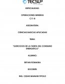 Ejercicios de la tarifa del consumo energetico