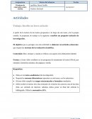 Trabajo: Escribe un breve artículo