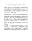 EL NUEVO INFORMEDE LOS ACUERDOS DE PAZ EN COLOMBIA