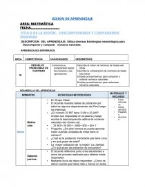 DESCOMPONEMOS Y COMPARAMOS NÚMEROS. Página 1
