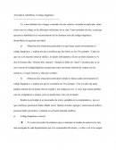 Actividad Identificar el código lingüístico