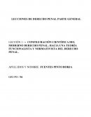 CONFIGURACIÓN CIENTÍFICA DEL MODERNO DERECHO PENAL: HACIA UNA TEORÍA FUNCIONALISTA Y NORMATIVISTA DEL DERECHO PENAL.