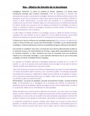 Rex - Objeto de Estudio de la Sociología