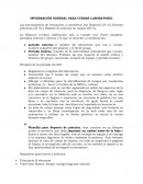 INFORMACIÓN GENERAL PARA CURSAR LABORATORIO