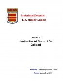 Limitacion al control de calidad