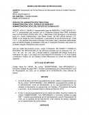 Interposición de Formal Recurso de Revocación contra el Crédito Fiscal No 184045