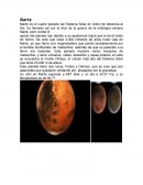 Marte. La Tierra