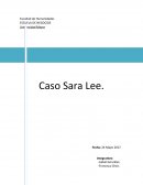 ESCUELA DE NEGOCIOS Caso Sara Lee
