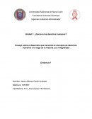 Unidad 1: ¿Qué son los derechos humanos?