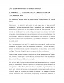 EL MIEDO A LO DESCONOCIDO COMO BASE DE LA DISCRIMINACIÓN