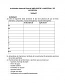 Actividades Asesoría especial análisis de la materia y de la energia