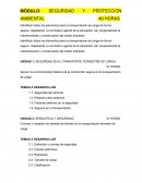 MÓDULO: SEGURIDAD Y PROTECCIÓN AMBIENTAL