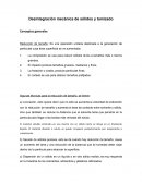 Desintegración mecánica de sólidos y tamizado