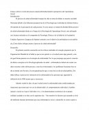 Ensayo sobre la visión del proceso salud-enfermedad desde la perspectiva del Aprendizaje Social