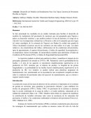 Un Ensayo deterioro de pavimento