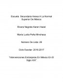 INTERVENCIONES EXTRANJERAS EN MEXICO EN EL SIGLO XIX