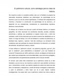 El patrimonio cultural, como estrategia para la clase de historia