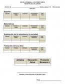 ESCUELA PRIMARIA J LUIS PEREZ VERDIA REGISTRO DE EVALUACIÓN