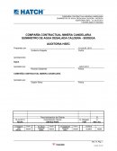 COMPAÑÍA CONTRACTUAL MINERA CANDELARIA SUMINISTRO DE AGUA DESALADA CALDERA - BODEGA