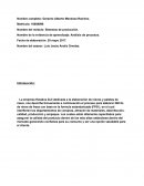 Sistemas de producción. Nombre de la evidencia de aprendizaje: Análisis de procesos