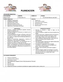 PLANEACION SITUACION DIDACTICA. Página 1