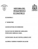 HISTORIA DEL PENSAMIENTO ECONOMICO ECONOMIA I