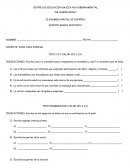 II EXAMEN PARCIAL DE ESPAÑOL