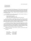 La Carta de intensiones