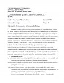 El Experimento de química orgánica propiedades fisicas