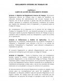 CAMPO DE ACCIÓN DEL REGLAMENTO INTERNO