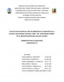 PLAN DE EVACUACIÓN EN CASO DE EMERGENCIA O DESASTRE EN LA ESCUELA BOLIVARIANA NACIONAL PBRO. “DR. JOSÉ AMANDO PÉREZ” EN EL MUNICIPIO MICHELENA ESTADO TÁCHIRA
