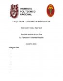 Análisis teatral de la obra La Farsa del Valiente Nicolás