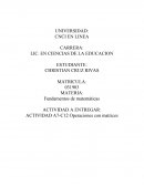 ACTIVIDAD A7-C12 Operaciones con matrices