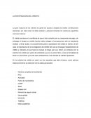 LA INVESTIGACION DEL CREDITO