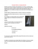 Energía cinética y energía potencial