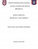 Historia de la tabla periodica