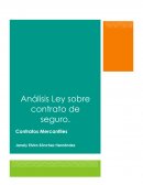 Análisis Ley sobre contrato de seguro