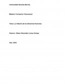 Tarea: La historia de los Derechos Humanos