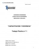 MODALIDAD A DISTANCIA “CAPACITACION Y DOCENCIA” Trabajo Práctico n° 1