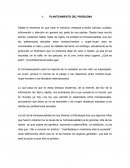 Planteamiento del problema del homosexualismo