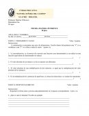 Prueba de Matemática racionalizacion y valor absoluto