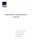 Políticas públicas e inclusión migrante en la educación