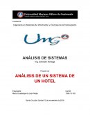 ANÁLISIS DE UN SISTEMA DE UN HOTEL