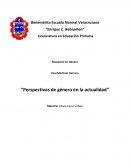 La Perspectiva de Género en la Acutualidad
