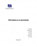 Dificultades en el aprendizaje