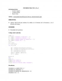 Análisis de señales con el uso de Matlab. Página 1