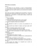 Entrevista a un maestro,el funcionamiento, estrategia, planes de trabajo